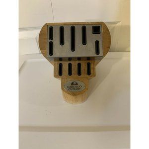 Chicago Cutlery Block Knife Block 11‎ Slots Oak Heavy